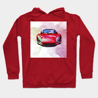 Vintage Alfa Romeo in watercolor Hoodie